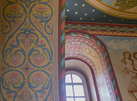 Роспись стен в соборе Архангела Михаила. Притвор